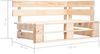 vidaXL Outdoor-Eckbank Paletten Holz 45769 Bild 5