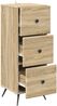 vidaXL Schubladenschrank Sonoma-Eiche 33 x 34,5 x 90 cm Holzwerkstoff 895537 Bild 3
