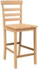 vidaXL Barhocker 2 Stk. Natur Massivholz Gummibaum 4102540 Bild 4