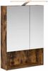 vidaXL Badezimmerspiegelschrank Geräucherte Eiche 50 x 14,5 x 70 cm 889211 Bild 2