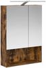 vidaXL Badezimmerspiegelschrank Geräucherte Eiche 50 x 14,5 x 70 cm 889211 Bild 5