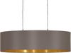 Eglo 31614 Hängeleuchte Maserlo Textil cappuccino, gold E27 2X60W L:78 H:110cm dimmbar Bild 4