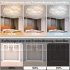 ZMH LED Deckenleuchte Wohnzimmer Dimmbar 36/48W Modern Deckenlampe mit Fernbedienung, Augenschutz, Einfache Installtion, LED fest integriert, 3000-6500K, Dimmbar Geometrisch Deckenbeleuchtung für Schlafzimmer Bild 3