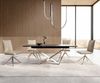 Esstisch Edge 200-300x100 Keramik Laminam®Noir Desir Braun Spider Flachstahl Edelstahl ausziehbar Bild 5