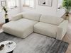 Ecksofa PASADENA, freistehendes Ecksofa, breite Armlehnen, Federsitz - links - Beige Velours Bild 3
