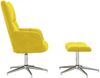 vidaXL Relaxsessel mit Hocker Senfgelb Samt [328135] Bild 4