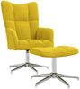 vidaXL Relaxsessel mit Hocker Senfgelb Samt [328135] Bild 2
