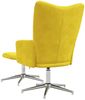 vidaXL Relaxsessel mit Hocker Senfgelb Samt [328135] Bild 5