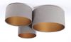 BPS Koncept 080-014 Deckenleuchte Trio grau, gold 3 x E27 L:91cm H:30cm dimmbar Bild 3