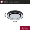 Paulmann 70544 LED Deckenleuchte Rainbow Regenbogeneffekt RGBW 375mm Schwarz Weiß Bild 2