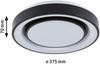 Paulmann 70544 LED Deckenleuchte Rainbow Regenbogeneffekt RGBW 375mm Schwarz Weiß Bild 3