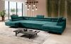 Designer Sofa Taormina mit Schlaf- und Klappfunktion Samt Grün Bild 3