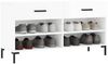 vidaXL Schuhbank Hochglanz-Weiß 102x35x55 cm Holzwerkstoff 829742 Bild 3