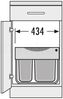 Hailo Abfallsammler 3644732 TR Swing Raumspar-Tandem-S 2x 8,5 + 12 Liter Bild 4