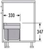 Hailo Abfallsammler 3644732 TR Swing Raumspar-Tandem-S 2x 8,5 + 12 Liter Bild 3