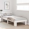 vidaXL Bettrahmen mit Kopfteil Weiß 80 x 200 cm Massives Kiefernholz 872462 Bild 3