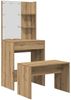 vidaXL Schminktisch-Set mit LED-Leuchten Artisan-Eiche Holzwerkstoff 3329188 Bild 2