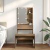 vidaXL Schminktisch-Set mit LED-Leuchten Artisan-Eiche Holzwerkstoff 3329188 Bild 3
