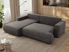 Ecksofa OVO mit schlaffunktion und bettkasten, Wellenfeder, lose Kissen, L-form 271x195 cm - Dunkelgrau Velvet - linke Seite Bild 4