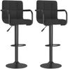 Barhocker 2 Stk. Schwarz Stoff [334641] Bild 2