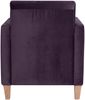 Sessel Karol Bezug Samtvelours Buche natur / purple 22189 Bild 4