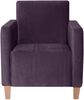 Sessel Karol Bezug Samtvelours Buche natur / purple 22189 Bild 2