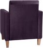 Sessel Karol Bezug Samtvelours Buche natur / purple 22189 Bild 5