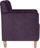 Sessel Karol Bezug Samtvelours Buche natur / purple 22189 Bild 3
