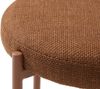 Sitzhocker (4er-Set) >PELICAN< in rostfarbig, Stoff und Stahl - 40x48x40cm (BxHxT) Bild 3