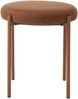Sitzhocker (4er-Set) >PELICAN< in rostfarbig, Stoff und Stahl - 40x48x40cm (BxHxT) Bild 2