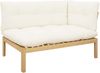 vidaXL Garten Pallet Sofa Einheiten 2 Stück Hellbraun und Cremeweiß 3418258 Bild 4
