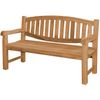 Gartenbank Bergamo Teak Massivholz - Breite: XXL extra stark 150 cm Bild 2