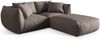 Micadoni Modulares Sofa Chris 4-Sitzer Strukturierter Stoff Warmes Grau Bild 2