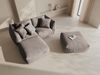 Micadoni Modulares Sofa Chris 4-Sitzer Strukturierter Stoff Warmes Grau Bild 5