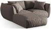 Micadoni Modulares Sofa Chris 4-Sitzer Strukturierter Stoff Warmes Grau Bild 3