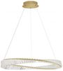Nova Luce 9333062 AURELIA LED Pendelleuchte 80cm 3500K Gold Kristall Bild 2