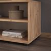 Wohnzimmerschrank Berno Goldkraft Eiche/Weiß 70.8 x 38.9 cm mit 2 Fächern Vicco Bild 4