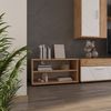 Wohnzimmerschrank Berno Goldkraft Eiche/Weiß 70.8 x 38.9 cm mit 2 Fächern Vicco Bild 3