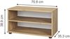 Wohnzimmerschrank Berno Goldkraft Eiche/Weiß 70.8 x 38.9 cm mit 2 Fächern Vicco Bild 2