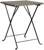 vidaXL Bistrotisch Klappbar Grau 55x54x71 cm Poly Rattan 319985 Bild 2