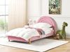 Bett mit Lattenrost ANET 90 x 200 cm Samtstoff Rosa Bild 3