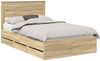 vidaXL Bettrahmen Sonoma-Eiche 120 x 190 cm Ingenieurs Holz 3409859 Bild 2