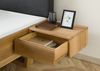 Bett mit Nachttischen Eiche 200x200x85 natur geölt, Kopfteil anthrazit FICHTELBERG #36 Bild 4