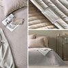 SEI Design Bettüberwurf Living Trend Taupe hell 240x260 cm, Wendedecke Bettüberwurf Bild 2