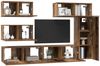 vidaXL TV-Schrankset Wandmontiert 6 pcs Altholz Holzwerkstoff 3393264 Bild 3