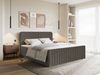 Selsey 'Saliano' Boxspringbett mit Bettkasten, Topper und Samtbezug, Braun, 140x200 cm Bild 3