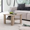 Couchtisch WL5.833 Sonoma Eiche 60 x 42 x 60 cm Design Holztisch mit Ablage, Wohnzimmertisch Coffee Table, Sofatisch Loungetisch Holz, Kaffeetisch Stubentisch mit Stauraum, Tisch Wohnzimmer Bild 3