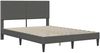 vidaXL Bettrahmen mit Kopfteil Dunkelgrau 120 x 200 cm Cordstoff 42027725 Bild 3