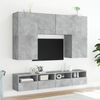 vidaXL TV-Wandschränke 2 Stk. Betongrau 100x30x30 cm Holzwerkstoff 836889 Bild 4