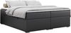 Boxspringbett - Doppelbett mit Multipocket-Matratze - BESS -120x200 - Dunkelgrau Kunstleder - H3 Bild 3